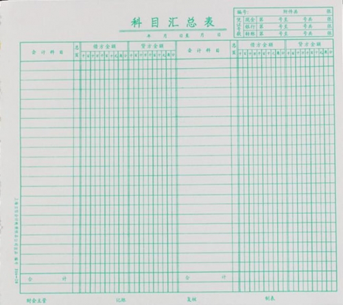 立信科目匯總表316-20